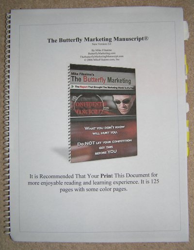 Mike Filsaime's Butterfly Marketing Manuscript